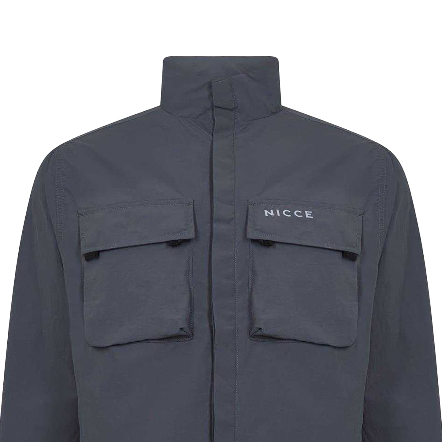 Coal - Back - Nicce Mens Statlo Nylon Overshirt