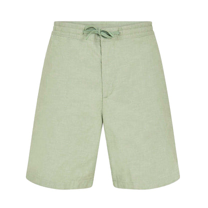 Green Bay - Front - Timberland Mens Bay Cotton Linen Relaxed Fit Chino Shorts