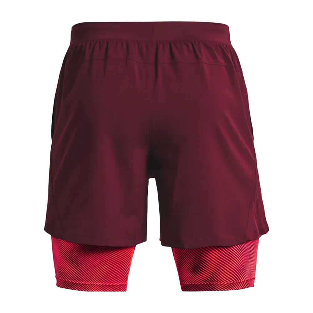 Black - Back - Under Armour Mens Launch 2 in 1 Shorts