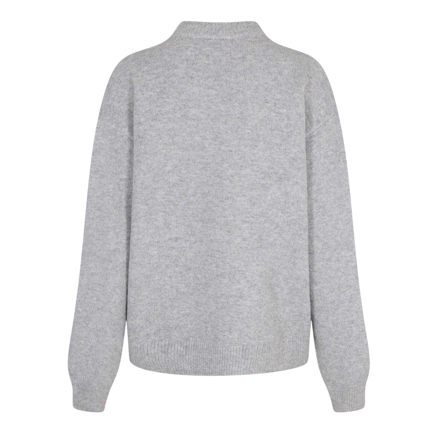 Grey - Back - Couture Womens-Ladies Knitted Crew Neck Jumper