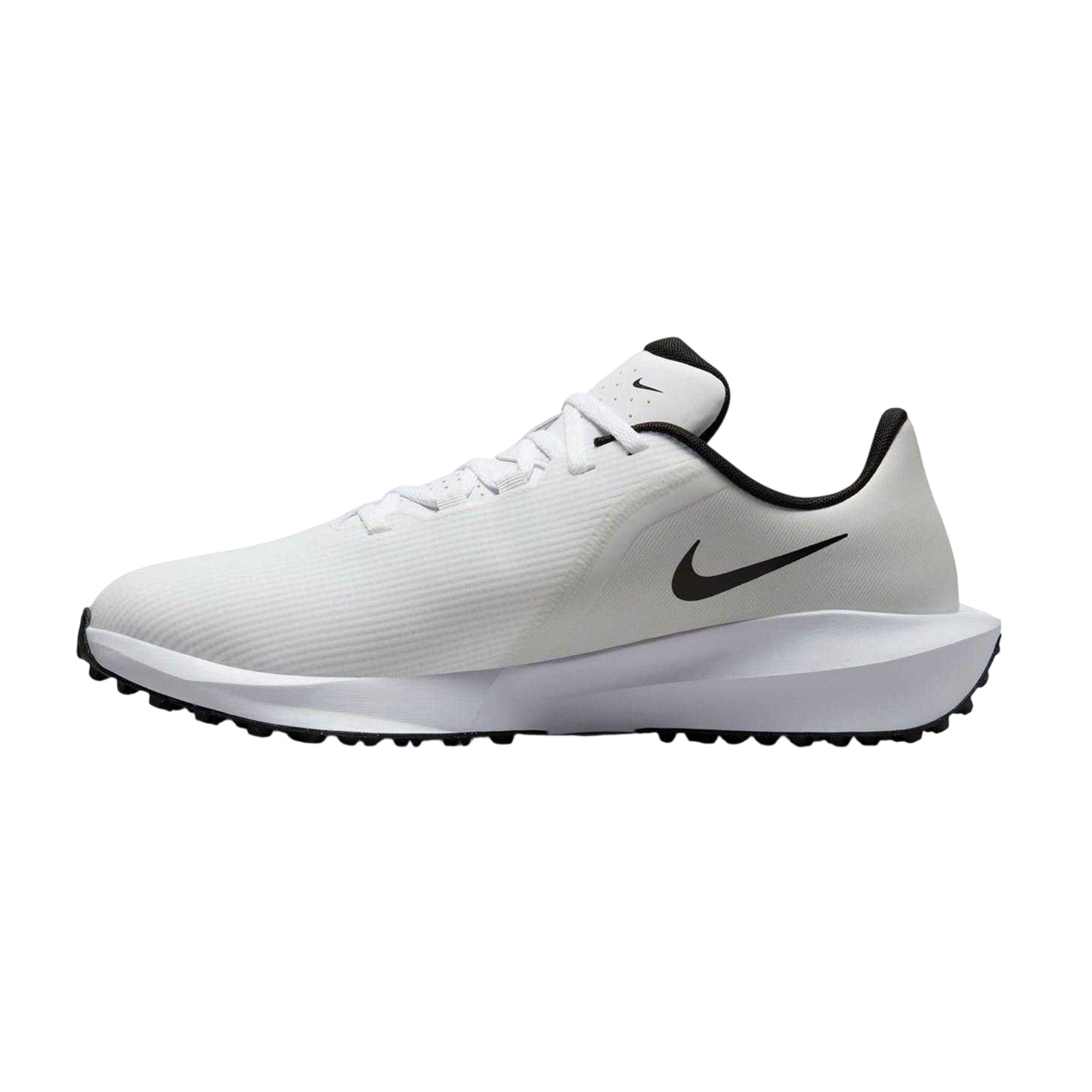 White-Black - Side - Nike Mens Infinity G NN Logo Golf Shoes
