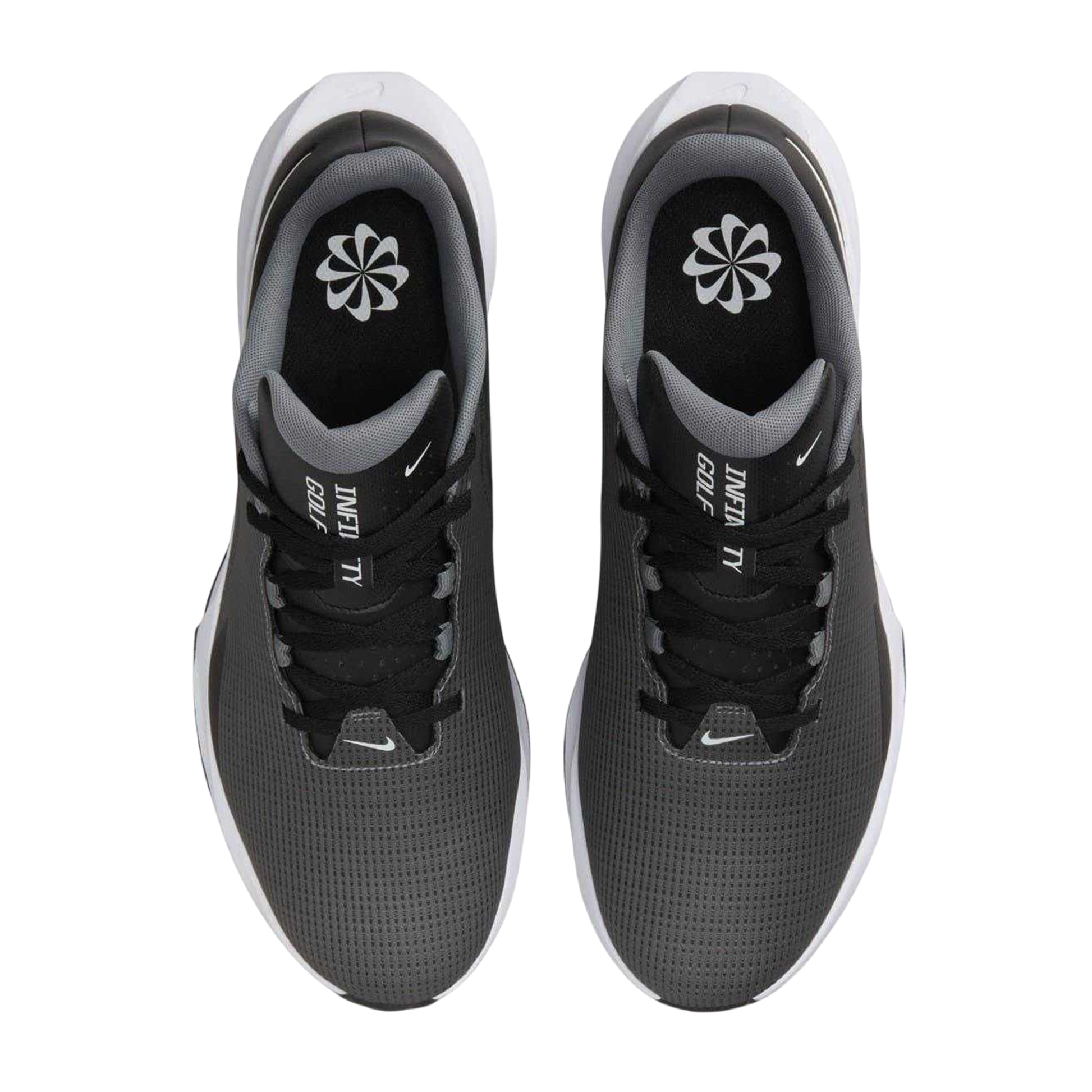 Black-White - Side - Nike Mens Infinity G NN Logo Golf Shoes