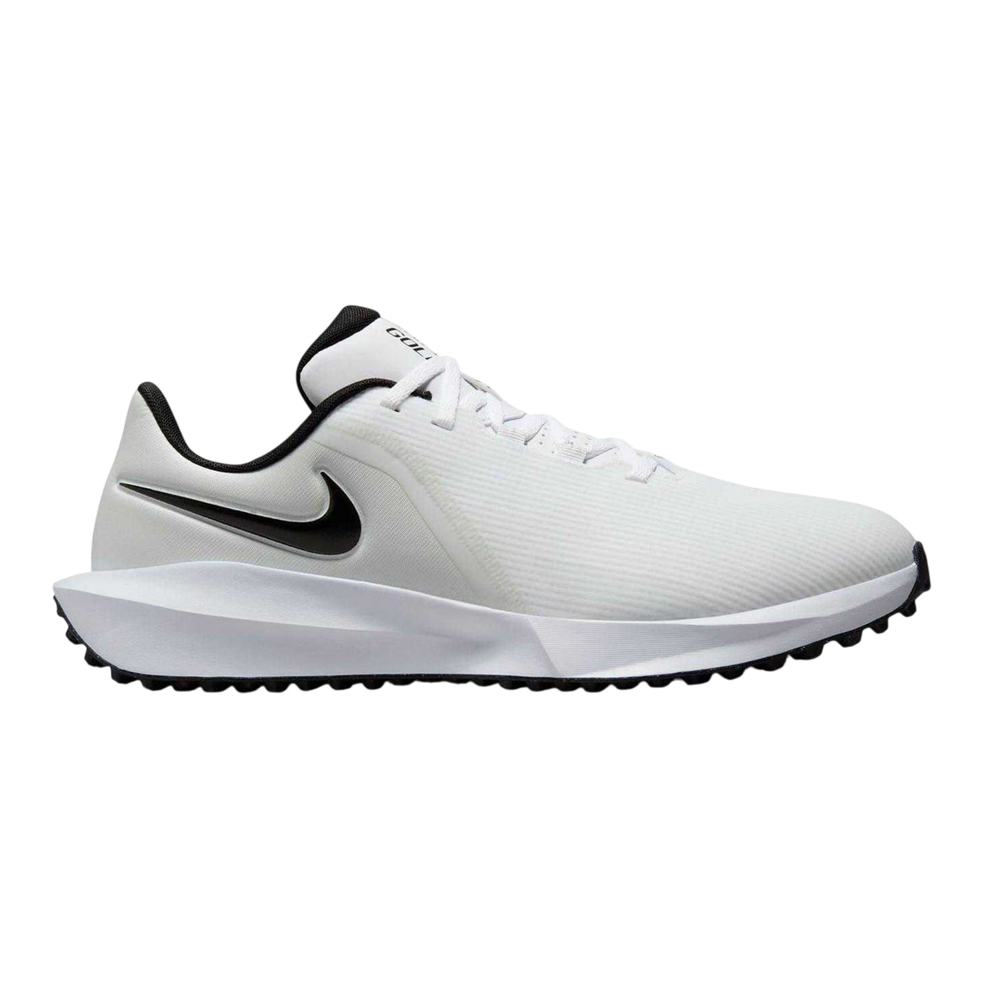 White-Black - Front - Nike Mens Infinity G NN Logo Golf Shoes