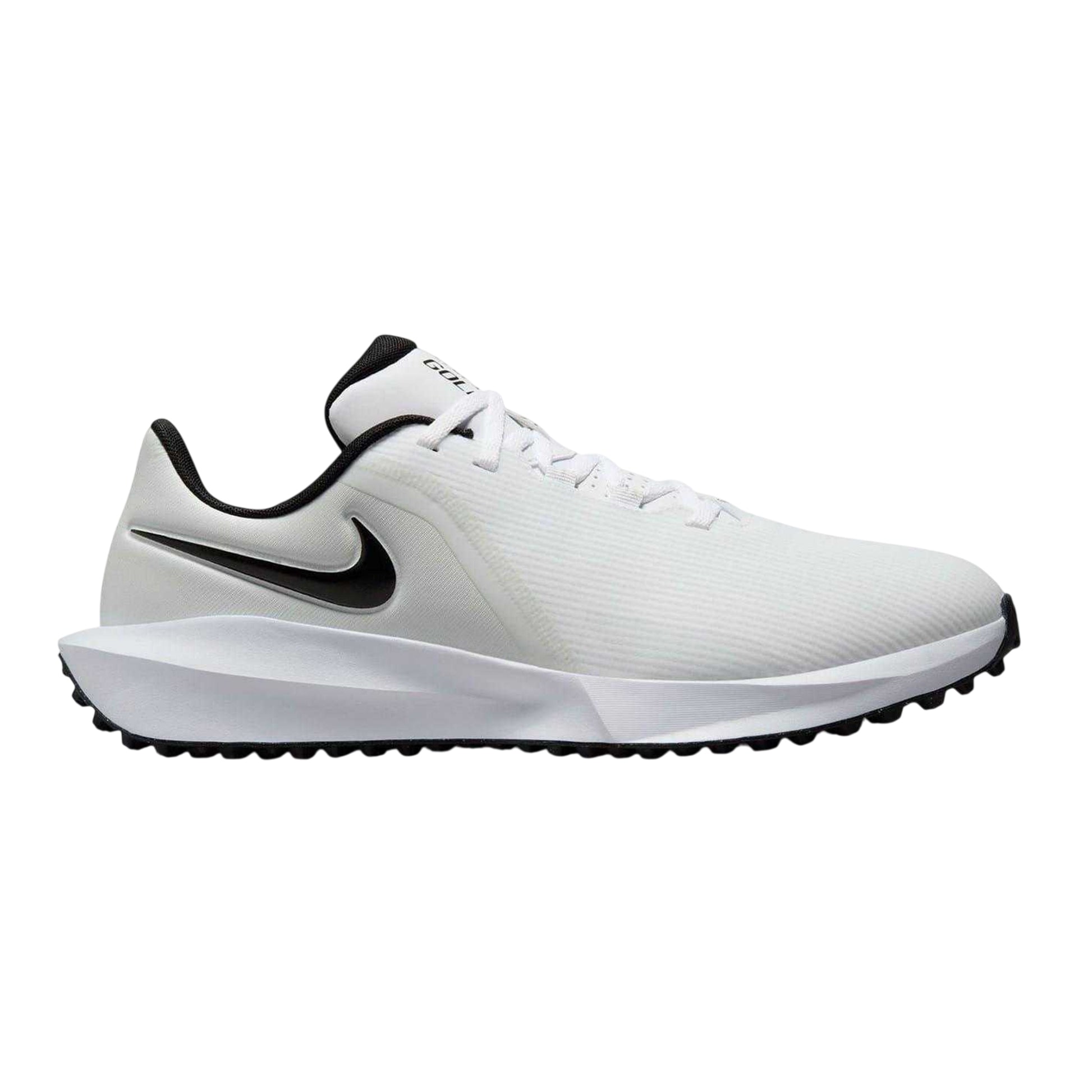 White-Black - Front - Nike Mens Infinity G NN Logo Golf Shoes