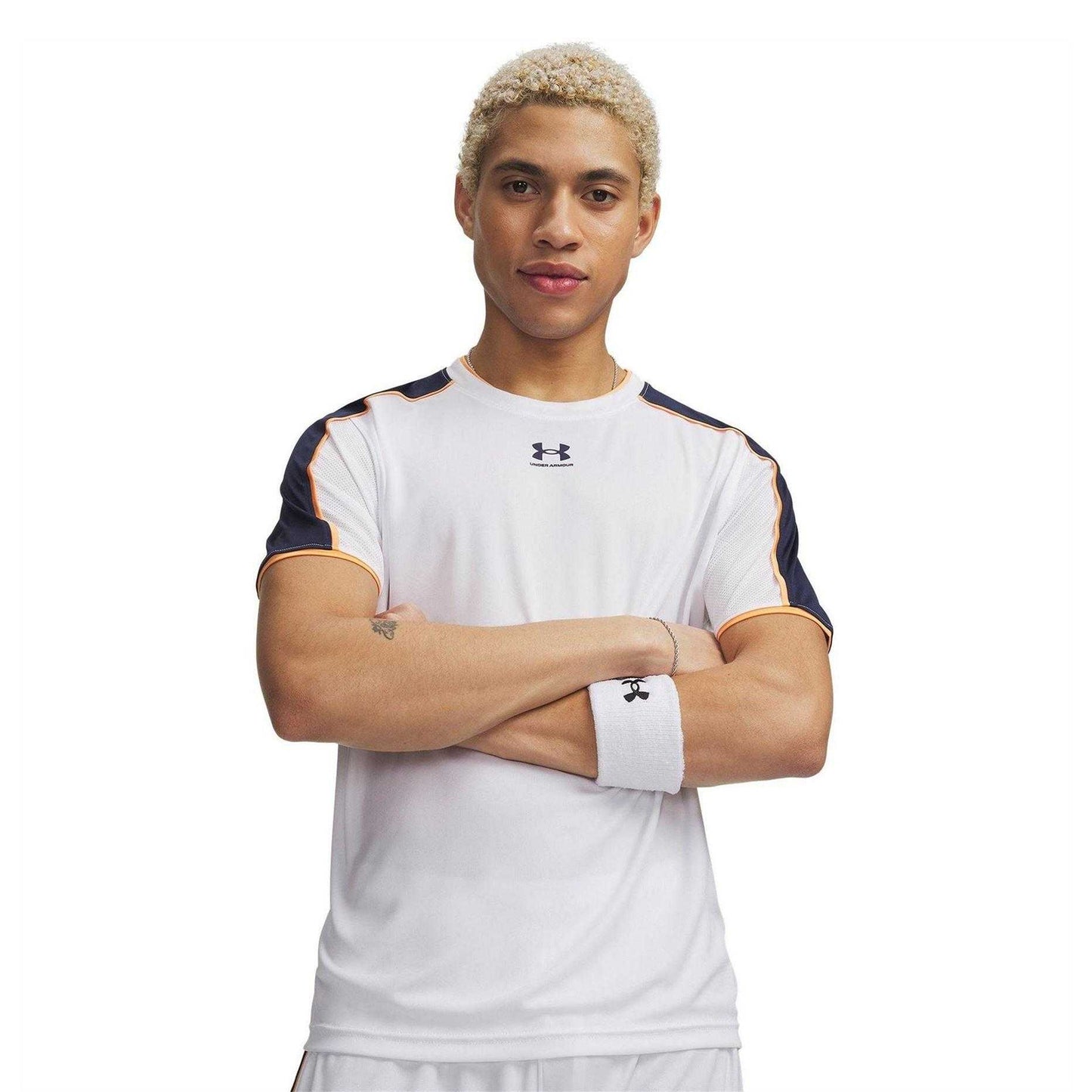 White - Front - Under Armour Mens Performance T-Shirt