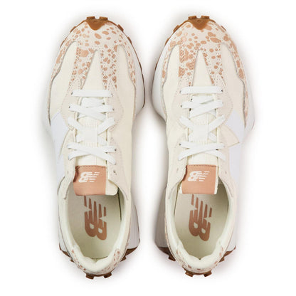 Sea Salt - Pack Shot - New Balance Womens-Ladies 327 Suede Flat Trainers