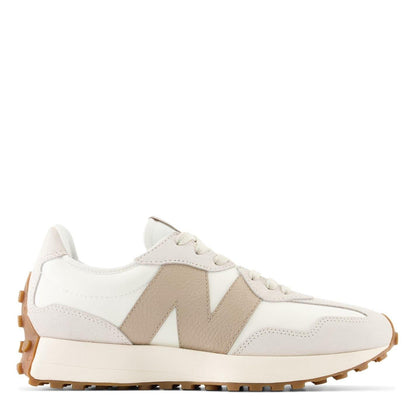 Driftwood - Front - New Balance Womens-Ladies 327 Suede Flat Trainers