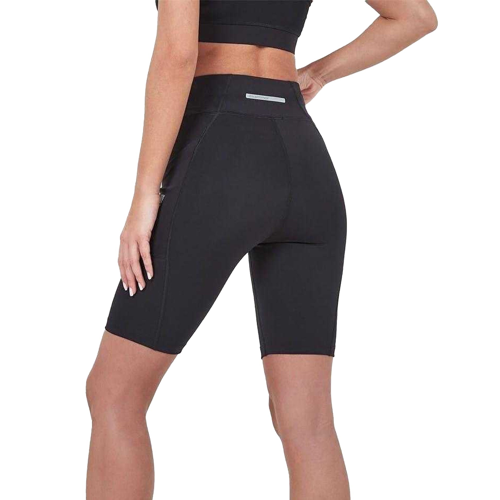 Black - Back - Karrimor Womens-Ladies Logo Cycling Shorts