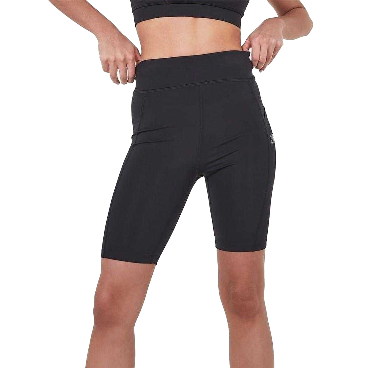Black - Side - Karrimor Womens-Ladies Logo Cycling Shorts