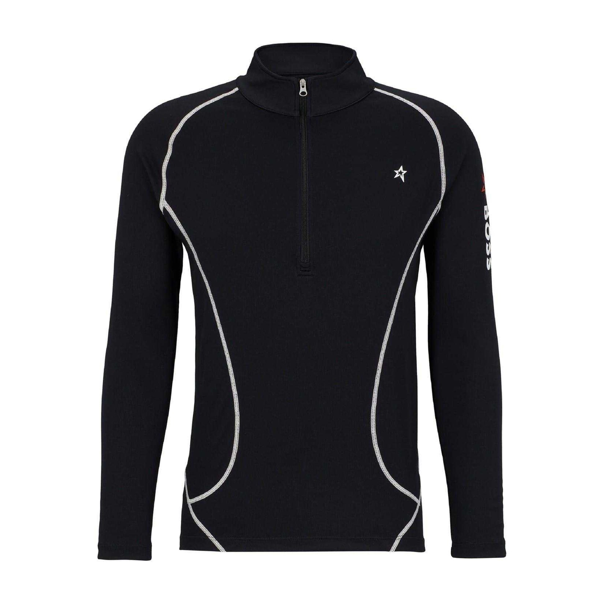 Black - Front - Boss Mens Long-Sleeved Sweatshirt