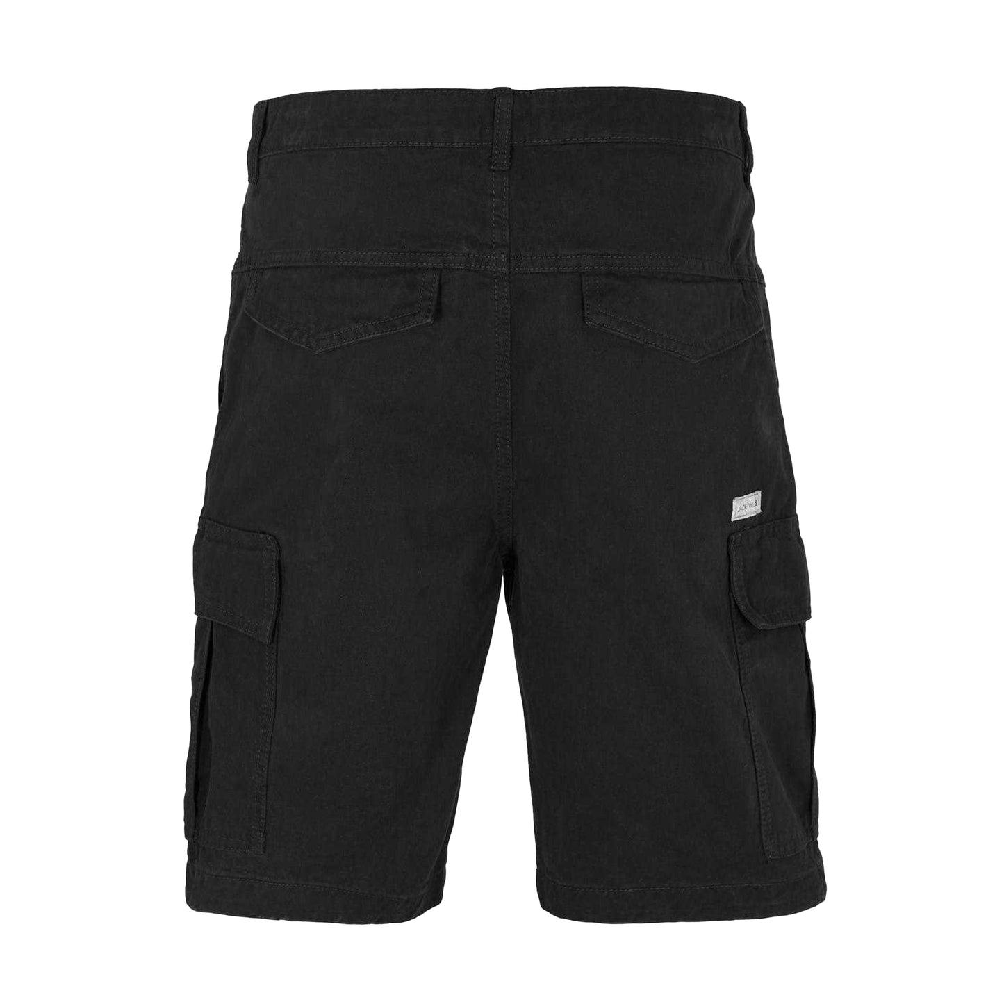 Black - Back - Jack Wills Mens Cotton Blend Cargo Shorts
