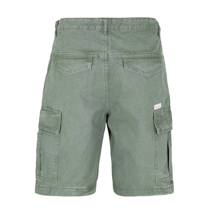Slate - Back - Jack Wills Mens Cotton Blend Cargo Shorts