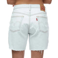 Light Blue - Back - Levis Womens-Ladies 501 Mid Thigh Shorts