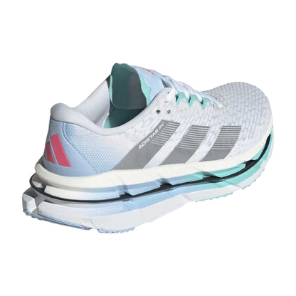 White-Silver-Aqua - Back - Adidas Womens-Ladies Adistar Byd Platform Trainers
