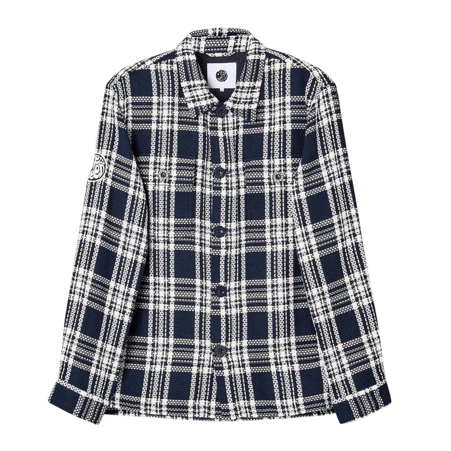 Navy - Front - Pretty Green Mens Overshirt