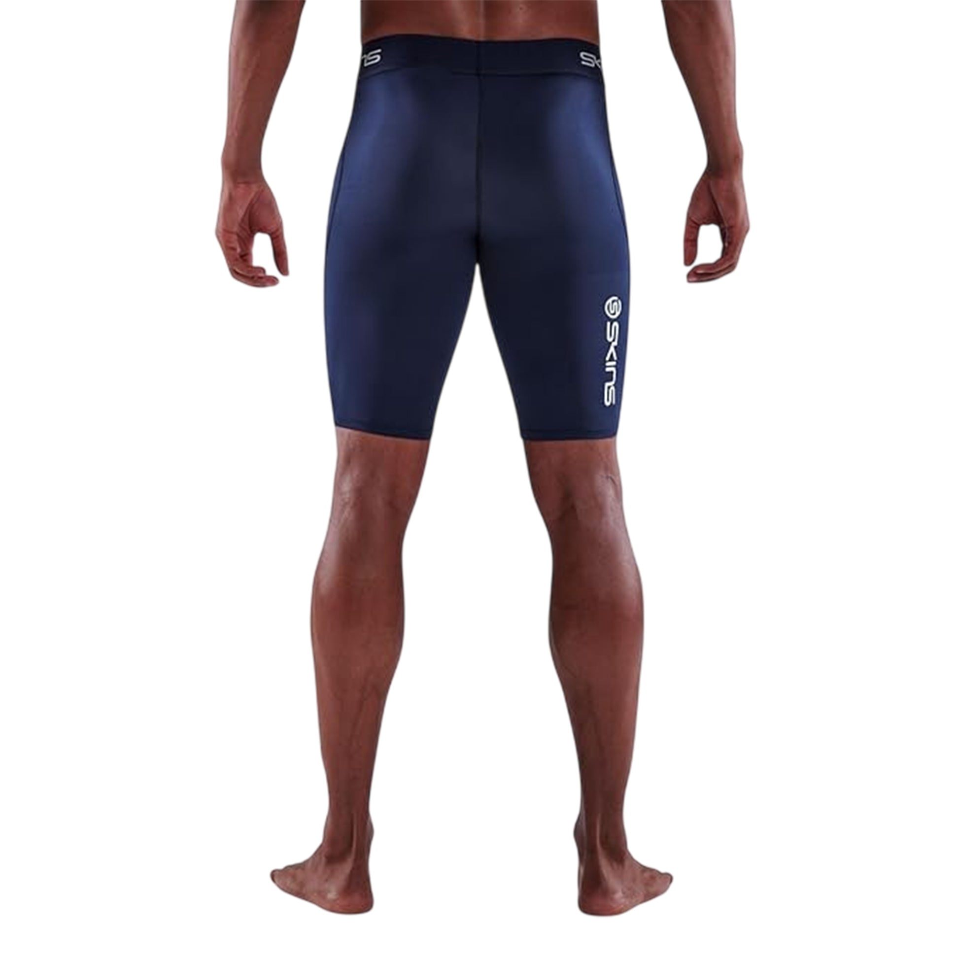 Navy - Back - Skins Mens Series-1 Compression Shorts