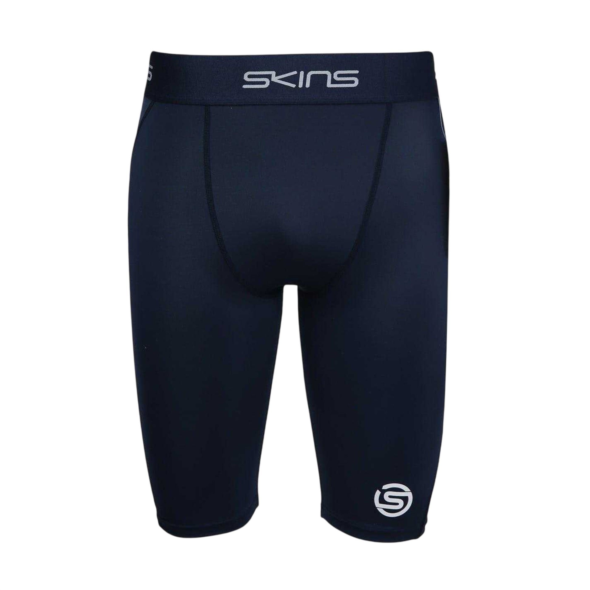 Navy - Front - Skins Mens Series-1 Compression Shorts