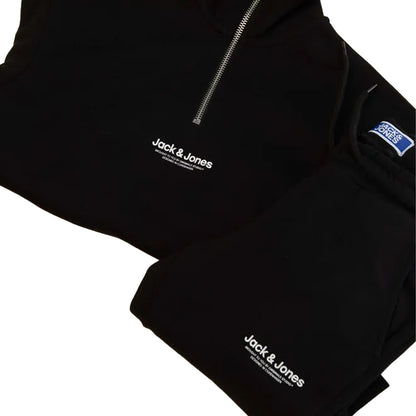 Black - Side - Jack And Jones Boys Vesrebro Tracksuit
