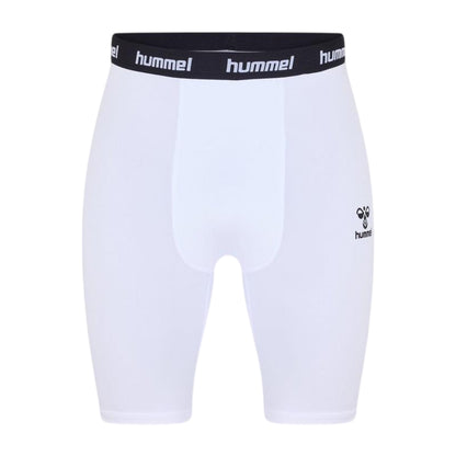 White - Front - Hummel Mens Elite Compression Running Shorts