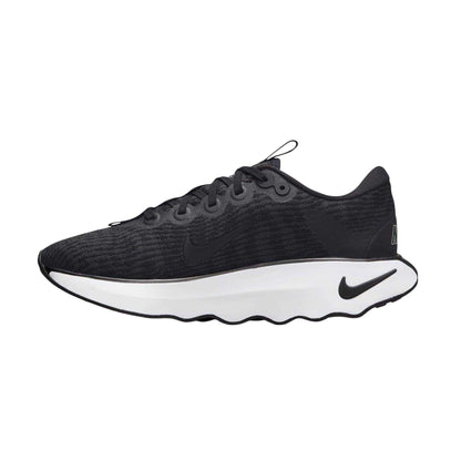 Black-White - Side - Nike Womens-Ladies Motiva Walking Shoes