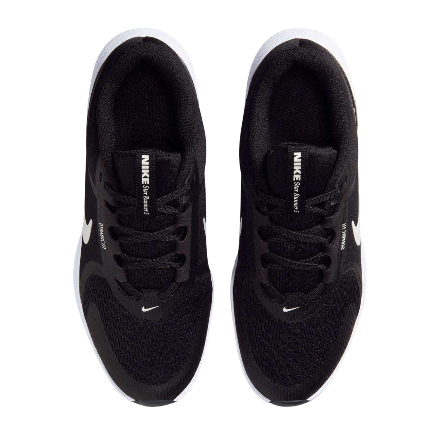 Black-White - Lifestyle - Nike Childrens-Kids Star Runner 5 Trainers