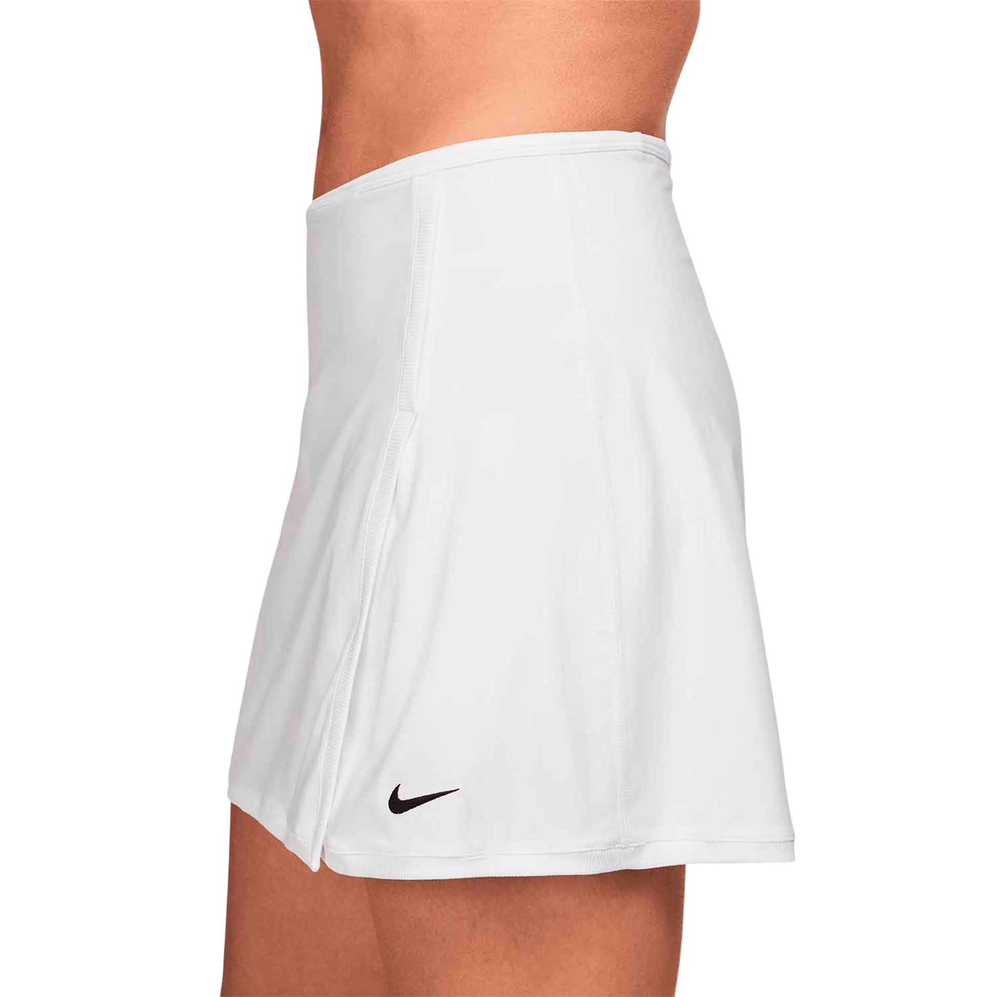 White-Black - Side - Nike Womens-Ladies Victory Dri-FIT Skirt