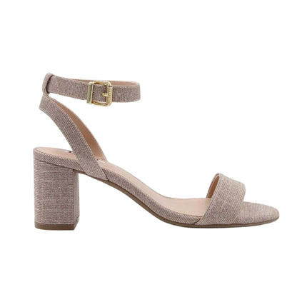 Rose Gold - Front - Dune London Womens-Ladies Block Heel Sandals