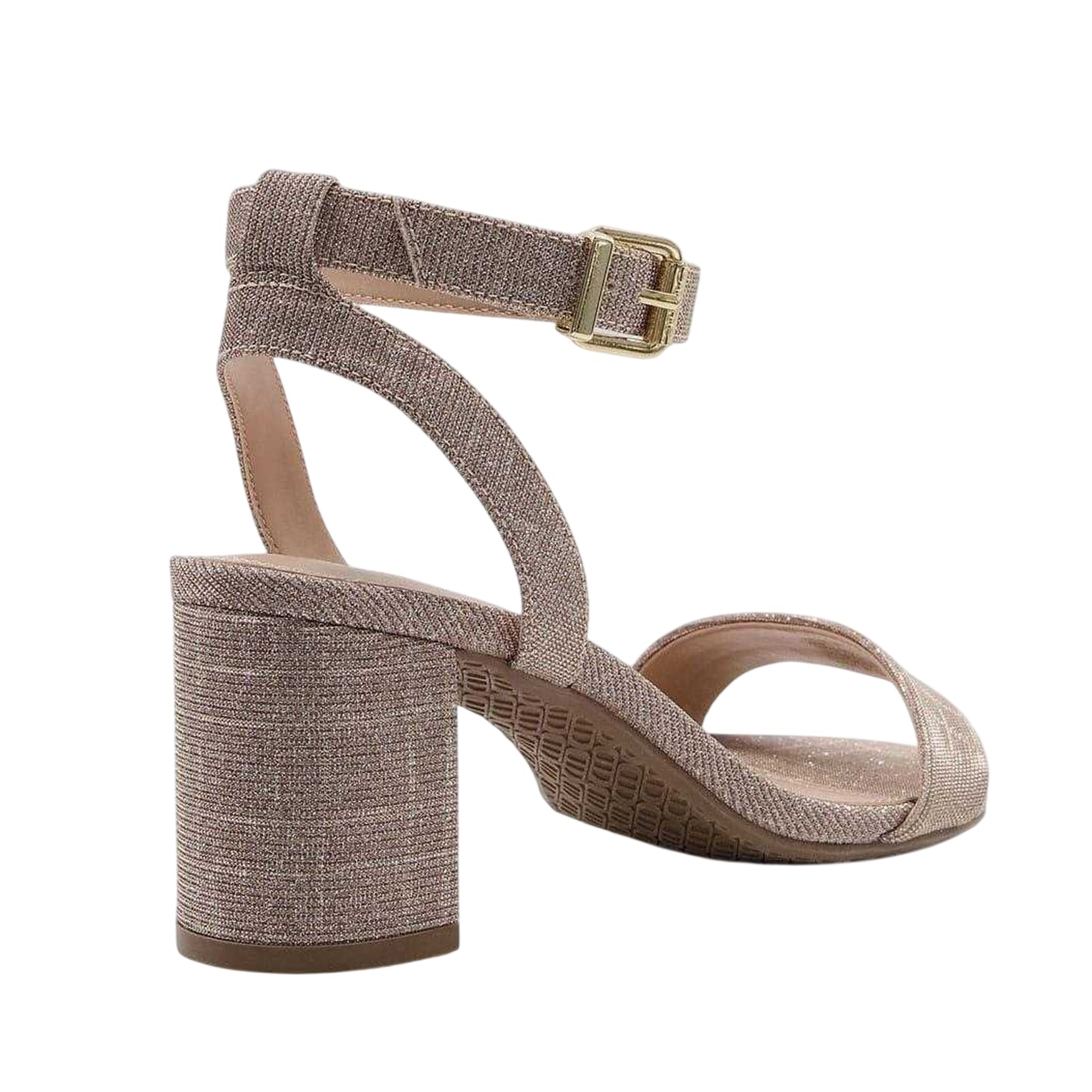 Rose Gold - Back - Dune London Womens-Ladies Block Heel Sandals