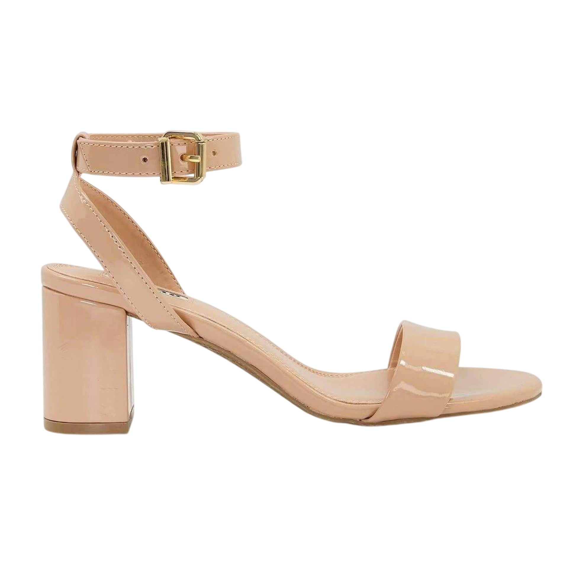 Nude - Front - Dune London Womens-Ladies Block Heel Sandals