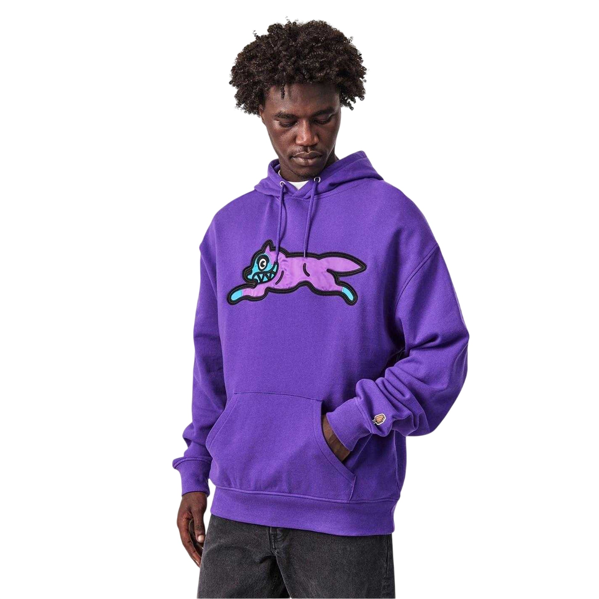 Purple - Side - Billionaire Boys Club Unisex Adult Drawstring Hoodie