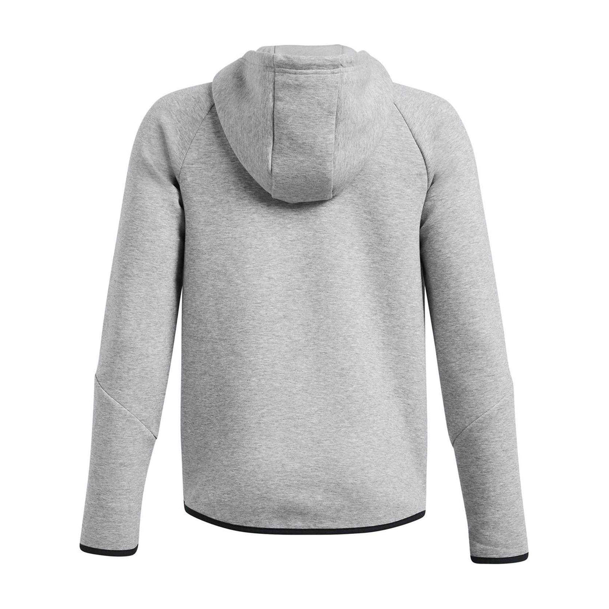 Grey - Back - Under Armour Childrens-Kids Unstoppable Raglan Full Zip Hoodie