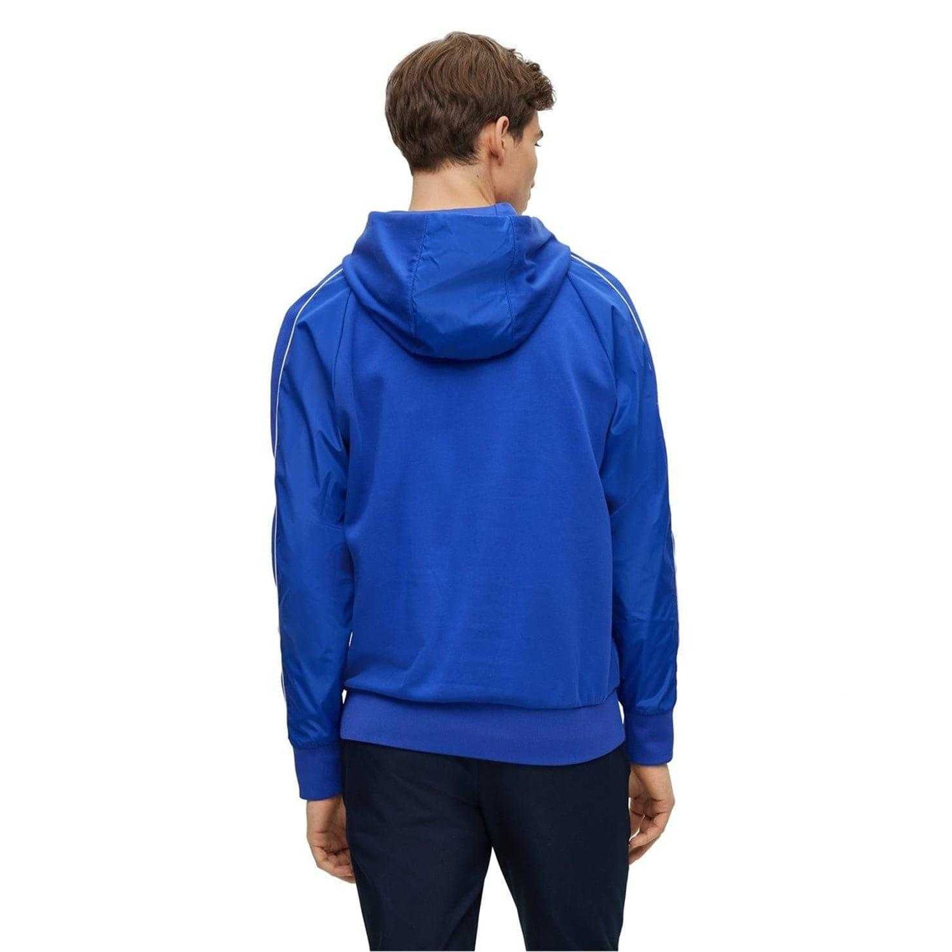 Bright Blue - Back - Boss Mens Porsche X Hoodie