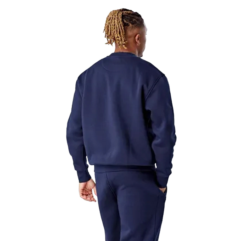 Navy - Back - Mercier Mens Academy Crew Neck Sweatshirt