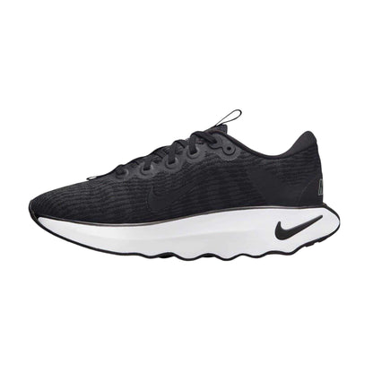 Black-White - Side - Nike Womens-Ladies Motiva Cushioned Walking Shoes