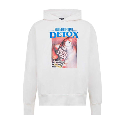 White - Front - Diesel Unisex Adult Graphic Print Regular Hoodie