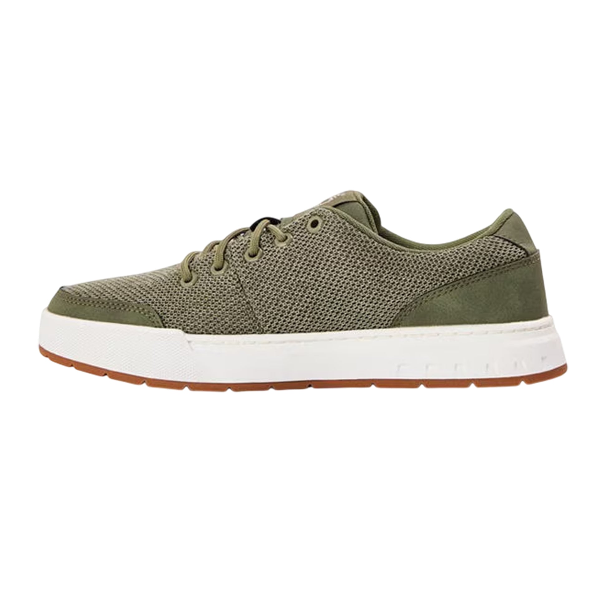 Deep Lichen Green - Back - Timberland Mens Maple Grove Knitted Lace Up Trainers