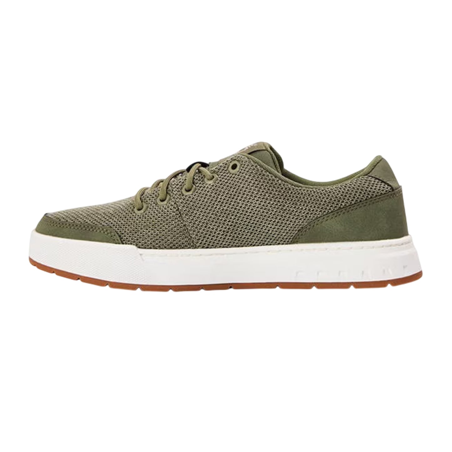 Deep Lichen Green - Back - Timberland Mens Maple Grove Knitted Lace Up Trainers