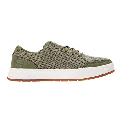 Deep Lichen Green - Front - Timberland Mens Maple Grove Knitted Lace Up Trainers