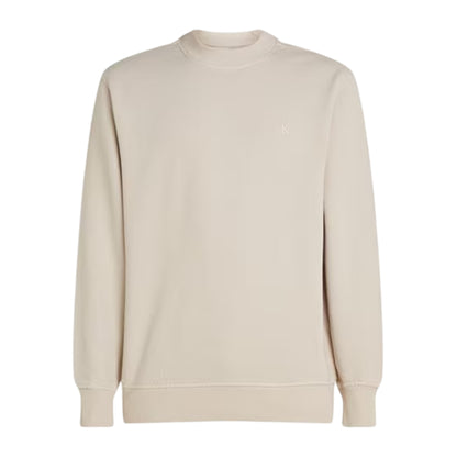 Moonbeam - Front - Calvin Klein Mens Puff Print Cotton Blend Embellished Sweatshirt