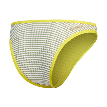Green - Back - Speedo Womens-Ladies Gingham Bikini Bottoms