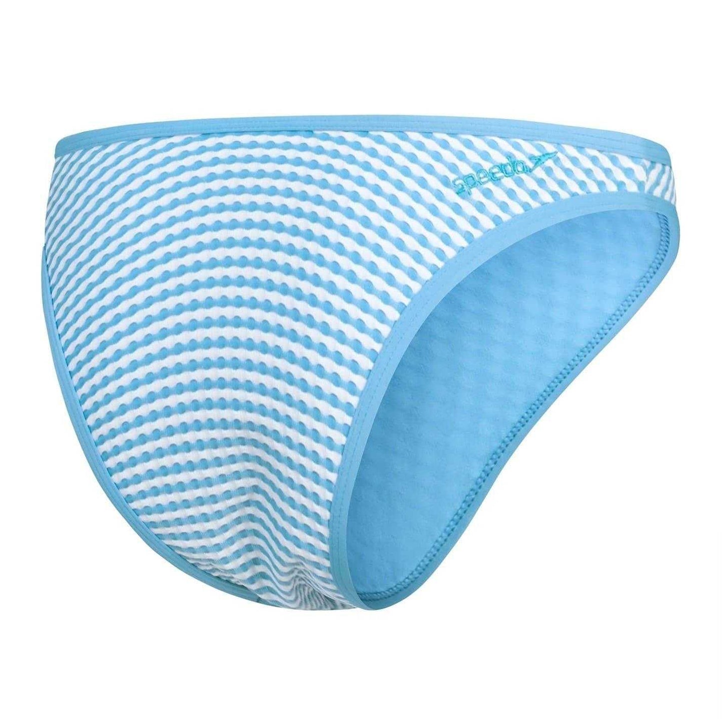 Light Blue - Back - Speedo Womens-Ladies Gingham Bikini Bottoms