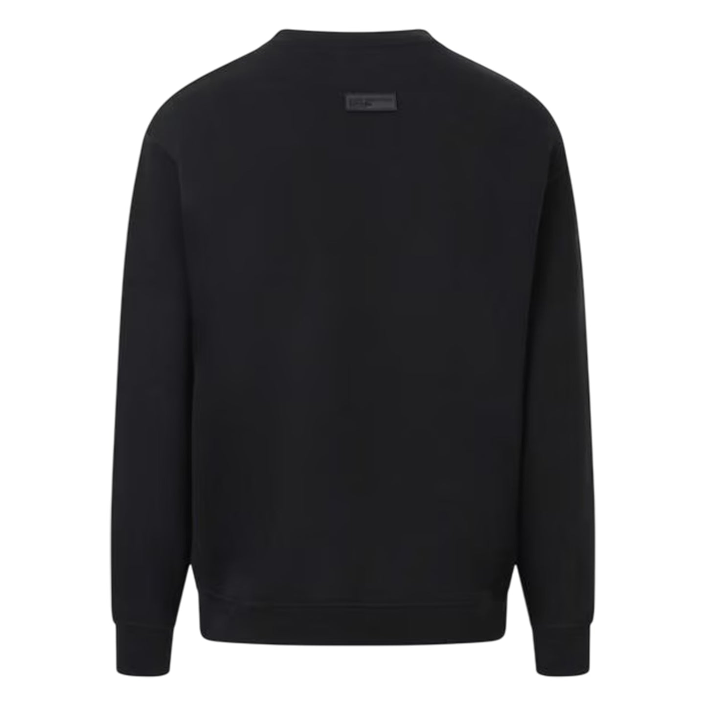 Black - Back - Blank Essentials Unisex Adult Arched Logo Sweatshirt