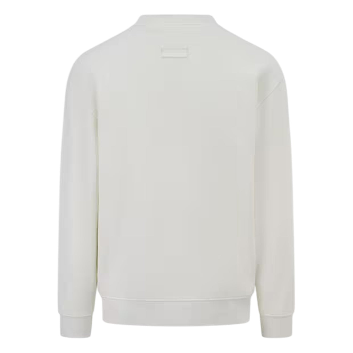 Off White - Back - Blank Essentials Unisex Adult Arched Logo Sweatshirt