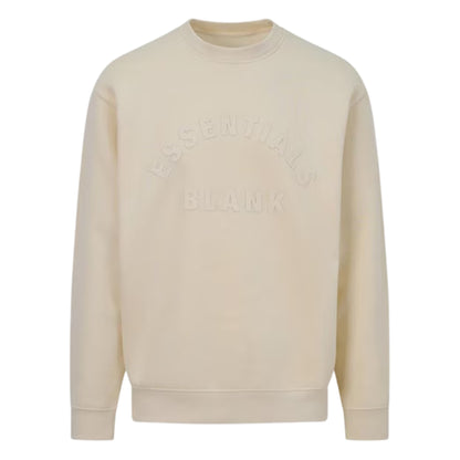 Summer Sand - Front - Blank Essentials Unisex Adult Arched Logo Sweatshirt