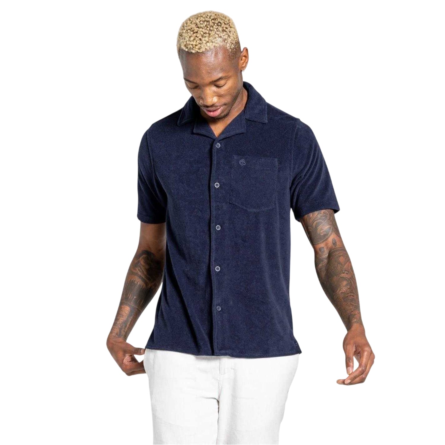 Blue Navy - Front - Craghoppers Mens Regular Shirt