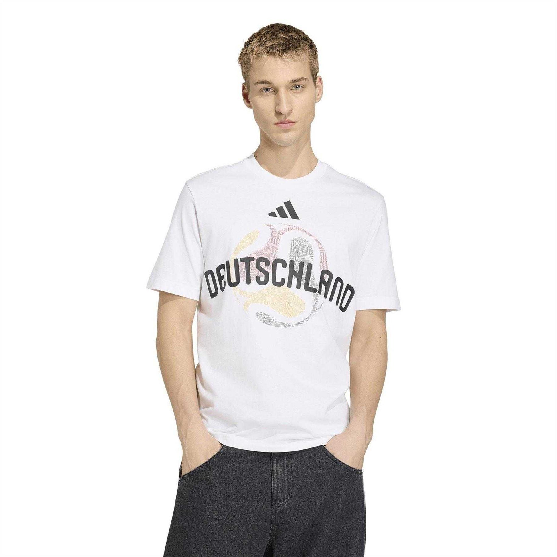White - Side - Adidas Mens FIFA 2026 Germany Performance T-Shirt