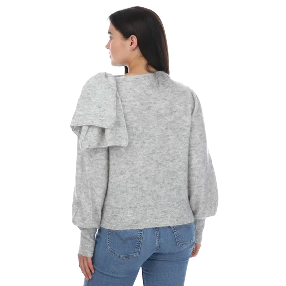 Grey - Back - Ted Baker Womens-Ladies Larbow Bow Embellished Jumper