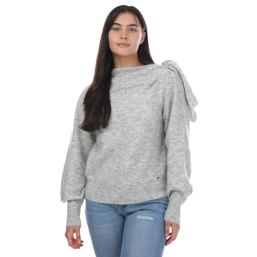 Grey - Front - Ted Baker Womens-Ladies Larbow Bow Embellished Jumper