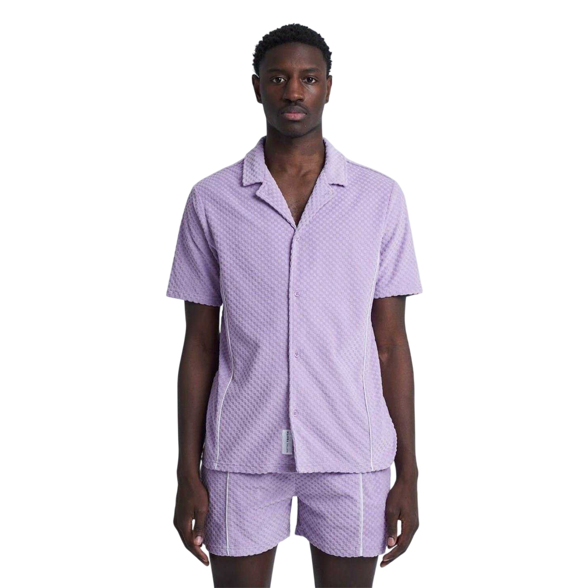 Purple - Front - Native Youth Unisex Adult Shirt And Shorts Set (Pack of 2)