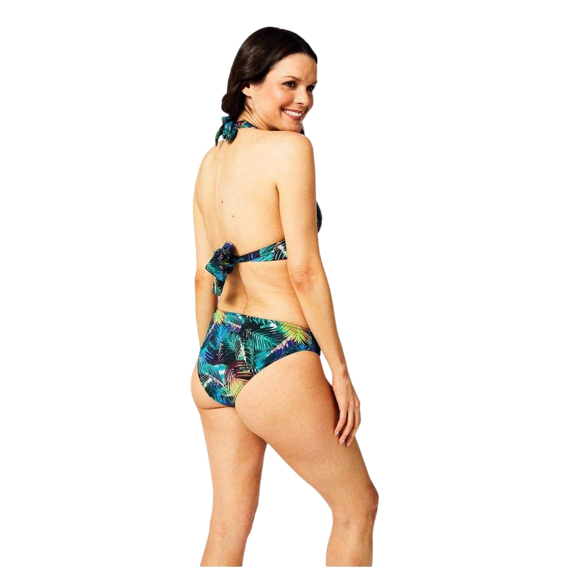 Dark Jungle - Back - Biba Womens-Ladies Icon Venetian Bikini Bottoms